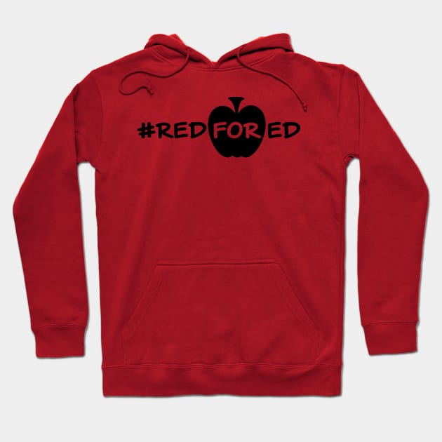 red for ed (black apple) Hoodie by haberdasher92